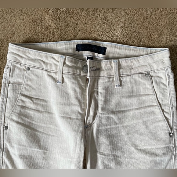 ✨VINTAGE Juicy Jean Couture Cream Relaxed Skinny - Picture 7 of 8